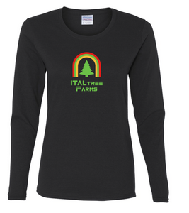 ItalTree Farms Ladies Long Sleeve Tee - Black