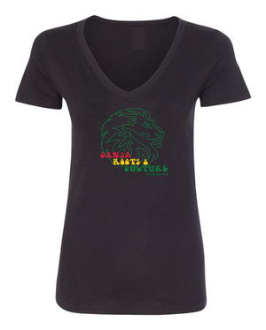 Ladies Cannurban Ganja Roots & Culture Logo T-shirt